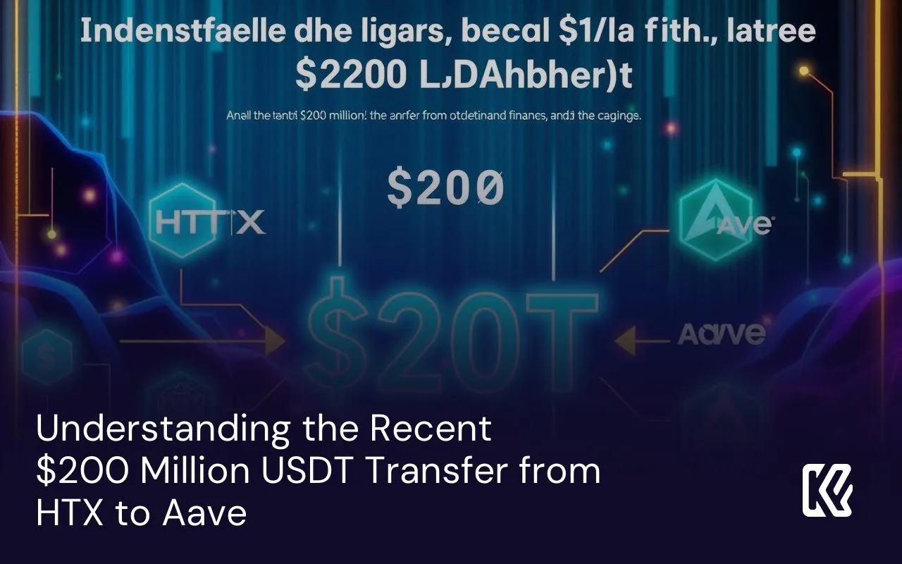 Comprendre le Récent Transfert de 200 Millions USDT de HTX vers Aave