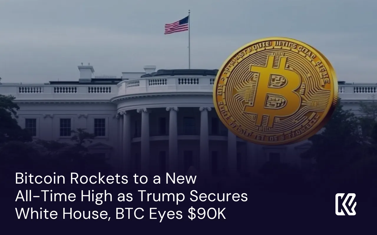 Bitcoin s'envole vers un nouveau sommet historique alors que Trump sécurise la Maison Blanche, BTC vise 90K